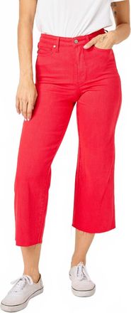 Judy Blue High Waist Cropped Jeans In Red