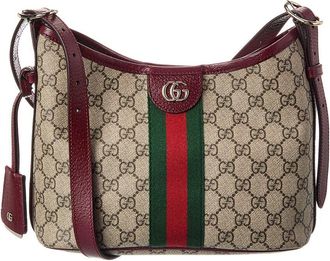 Gucci Ophidia Small Gg Supreme Canvas & Leather Shoulder Bag