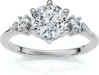 Pompeii3 EF/VS 1Ct Diamond Engagement Ring 14k Gold or Platinum Lab Grown