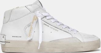 Crime London SK8 DELUXE MID WHITE