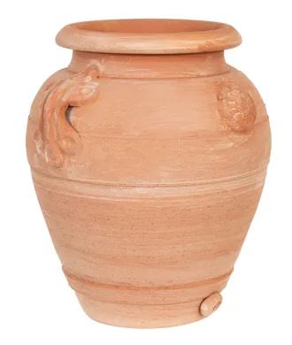 Biscottini International Biscottini - Maceta De Terracota Para Plantas Jardinera De Exterior E Interior. Frasco Con Asas Para Flores. Decoraci&oacute;n De Jard&iacute;n