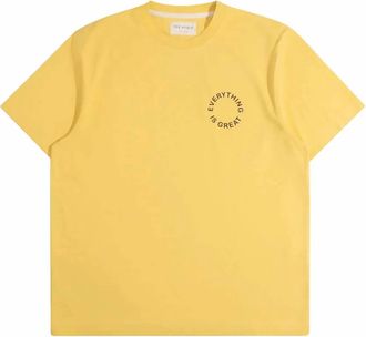 Far Afield Mens Graphic Short Sleeved T-Shirt In Yellow