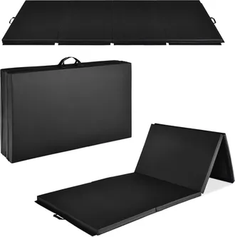 Best Choice Products 10ftx4ftx2in Folding Gymnastics Mat 4-Panel Exercise Workout Floor Mats w/ Handles