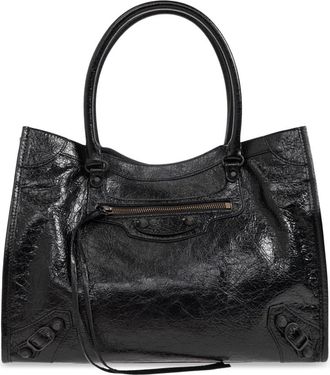 Balenciaga Le City Tote Small - Dames - Handtassen - Zwart - ONE Size - Katoen - Tassen