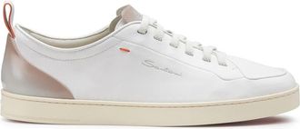 Santoni Off-duty Sneaker - Heren - Sneakers - Wit - 41 EU - Leer - Schoenen