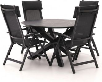 Bellagio la vita attrattiva Bellagio Lugo/Lodola &oslash; 130cm dining tuinset 5-delig verstelbaar
