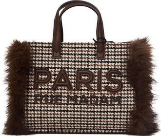 Rue Madam Megeve Mini Tote - Dames - Mini tas - Bruin - ONE Size - Katoen - Tassen
