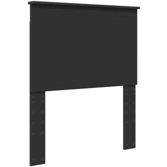 vidaXL Headboard with Headboard Black Oak 80 cm Engineered wood vidaXL