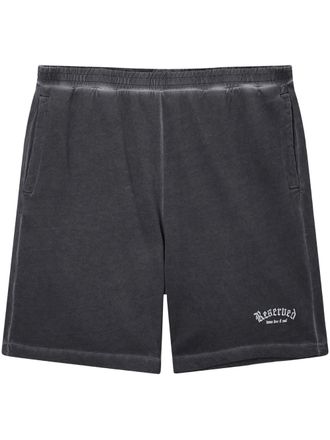 Izzue cotton track shorts - Black