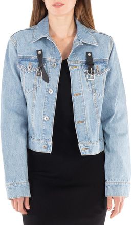 J.W.Anderson Padlock Strap Trucker Denim Jacket, Size Medium