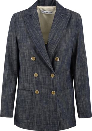 Attic and Barn Rustieke Huisdecoratie Collectie - Dames - Blazers - Blauw - S - Jassen