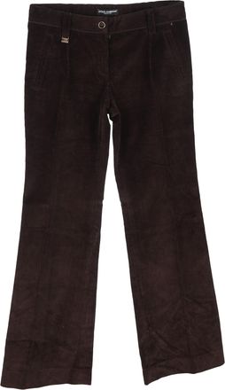 Dolce & Gabbana Dolce & Gabbana broek met wijde pijpen in bruin corduroy