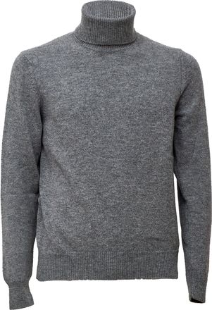 Zanone Slim Fit Turtleneck Sweater with Ribbed Detailing