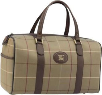 Burberry Pre-owned Weekend Bags, female, Beige, Size: ONE SIZE Pre-owned Boston Bag