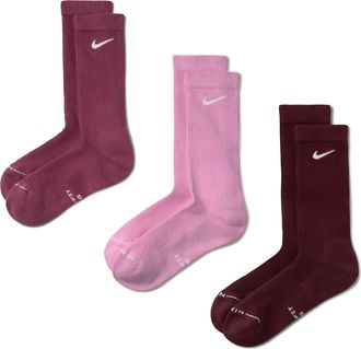 Nike Unisex Everyday Elevated Crew Socks (3 Pairs) in Multicolor | HQ4335-910