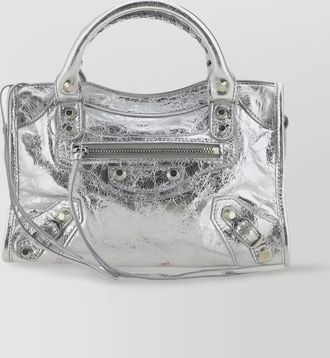 Balenciaga le city mini lamb leather shoulder bag