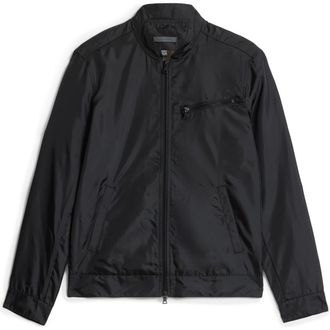 John Varvatos Zip Front Racer Jacket in Black at Nordstrom Rack, Size 46