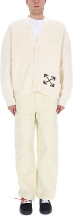 Off-white Arrow Stitch Cardigan-Uomo