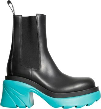 Bottega Veneta Black Solid Flash Boots