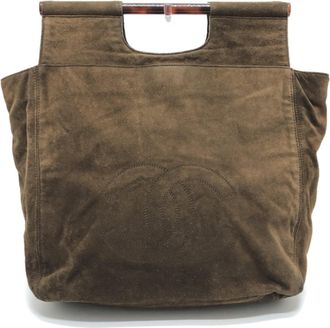 Chanel Brown Leather Tote Bag (Pre-Owned)