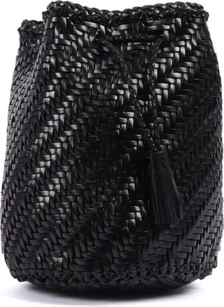 Dragon Diffusion Bucket Bags, female, Black, Size: ONE SIZE Pompom Double Jump Shoulder Bag