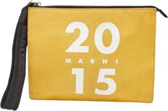 Marni Pre-owned Clutches, female, Multicolor, Size: ONE SIZE Pre-owned Wristlet Pouch