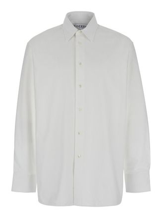 J.W.Anderson White Shirt With Classic Collar In Cotton Man