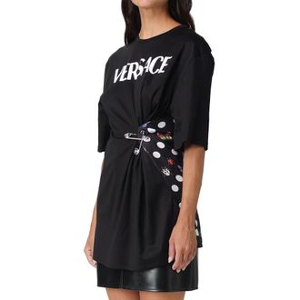 Versace Womens Black Cotton T-Shirt