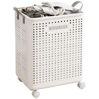 OEM Cesto De Ropa Plegable Y Ventilado Con Ruedas - Dise&ntilde;o Moderno, Ruedas Silenciosas, Capacidad De 45 Litros, Estructura De Acero Y Tejido Transpirable