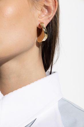 Bottega Veneta Silver Earrings, Womens, Gold