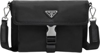 Prada Porta Smartphone - Heren - Schoudertassen - Zwart - ONE Size - Nylon - Tassen