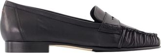 Aeyde Aldous Loafers - Dames - Loafers - Zwart - 36 EU - Leer - Schoenen