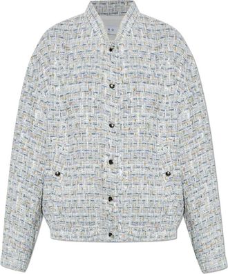 Iro Tweed jasje Noemy - Dames - Blazers - Grijs - M - Tweed - Jassen