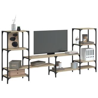 vidaXL Vidaxl - Mueble De Tv Madera De Ingenier&iacute;a Roble Sonoma 206,5x28,5x95 Cm