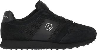 Philipp Plein Schoenen, unisex, Zwart, 43 EU, Leer, Portofino Runner Hexagon