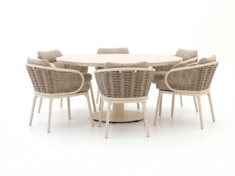 Apple Bee Pine Key/Melville &oslash; 160cm dining tuinset 7-delig