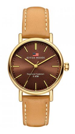 River Woods Oswego WoMens Brown Watch RW340016 Leather - One Size