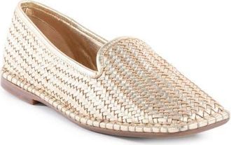 Seychelles Trustworthy Woven Loafer in Gold at Nordstrom, Size 10