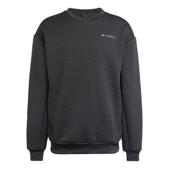 adidas Terrex Xploric Crewneck Sweatshirt Asia Sizing Black IX3941
