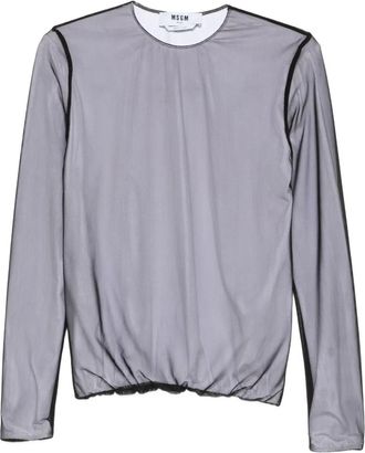 Msgm layered top - Black