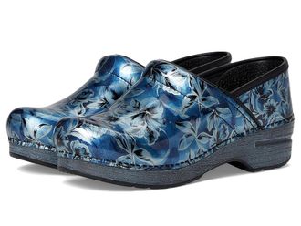 Dansko Professional Womens Clog Shoes Blue Vine Patent : EU 41 (US Womens 10.5-11) Regular, Leather