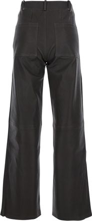 Arma marina Brown Pants With Belt Loops In Leather Woman