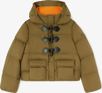 Ganni Mini Puffer in Future Nylon - Size 10/12 Green