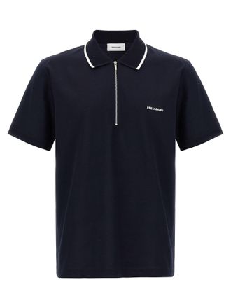 Ferragamo Logo Embroidery Polo Shirt