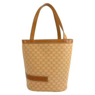 Celine Beige Brown Pvc Handbag Tote Bag (Pre-Owned)