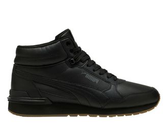 Puma ST Runner V4 MID (40289301) Mens High Top Black Comfortable Functional Lace Up Trainers Autumn Winter Comfortable Stylish Everyday Wear, Black Brown, 