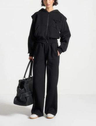 Mani&egrave;re De Voir Iris Relaxed Joggers in Black at Nordstrom, Size 10