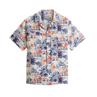 Woolrich Short Sleeve Shirts, male, Multicolor, Size: XL Nature-Inspired Camp Shirt