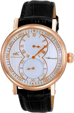 Adee Kaye Mens Mondo Silver Dial Watch