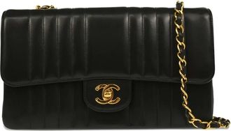 Chanel Borsa a spalla Mademoiselle in pelle di agnello 1992 - Nero